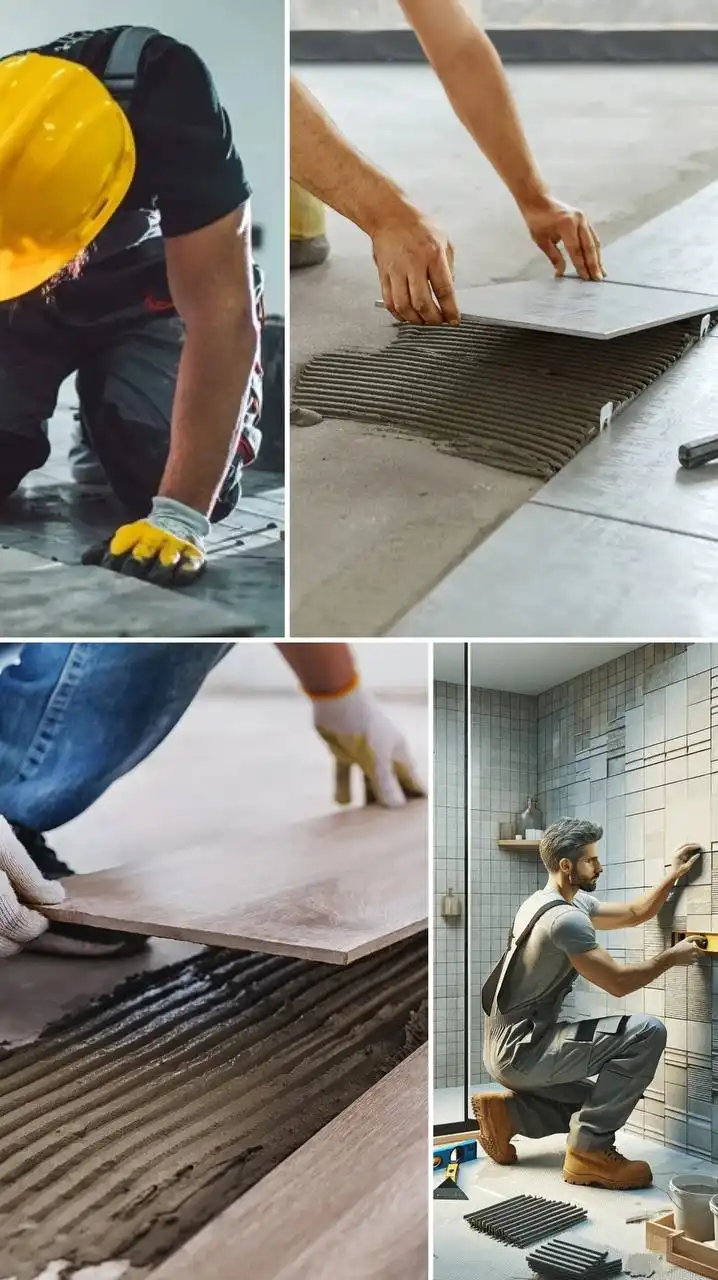 Услуги плиточников: укладка плитки, установка сантехники и другие работы - Ремонт и строительство (Услуги) в Чебоксары