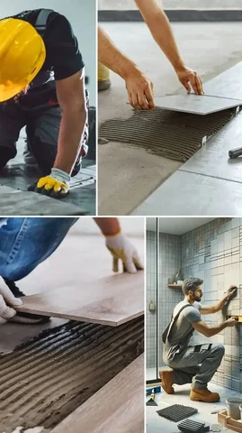 Услуги плиточников: укладка плитки, установка сантехники и другие работы - Изготовление на заказ в Чебоксары