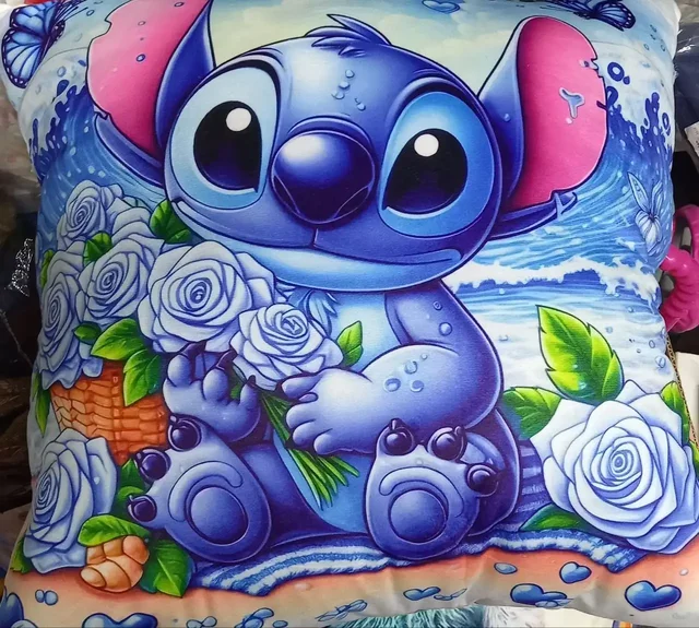 Подушки 40×40 см Лабубу и Стич - частное объявление в Чебоксары