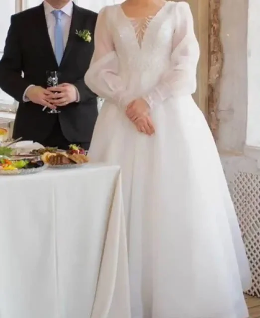 Продажа свадебного платья размера 44-48 - Ткани в Чебоксары