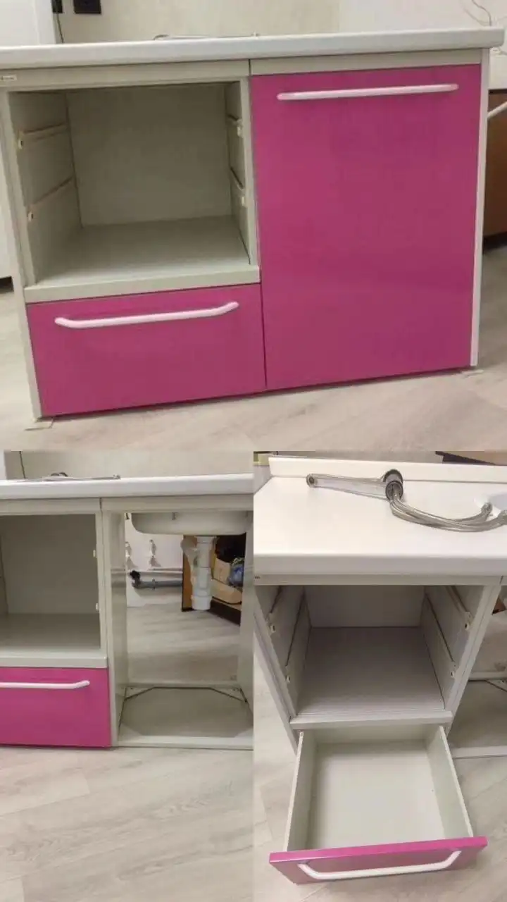 Кухонный стол с мойкой б/у металлический - Кухонная мебель (Для дома и дачи) в Чебоксары