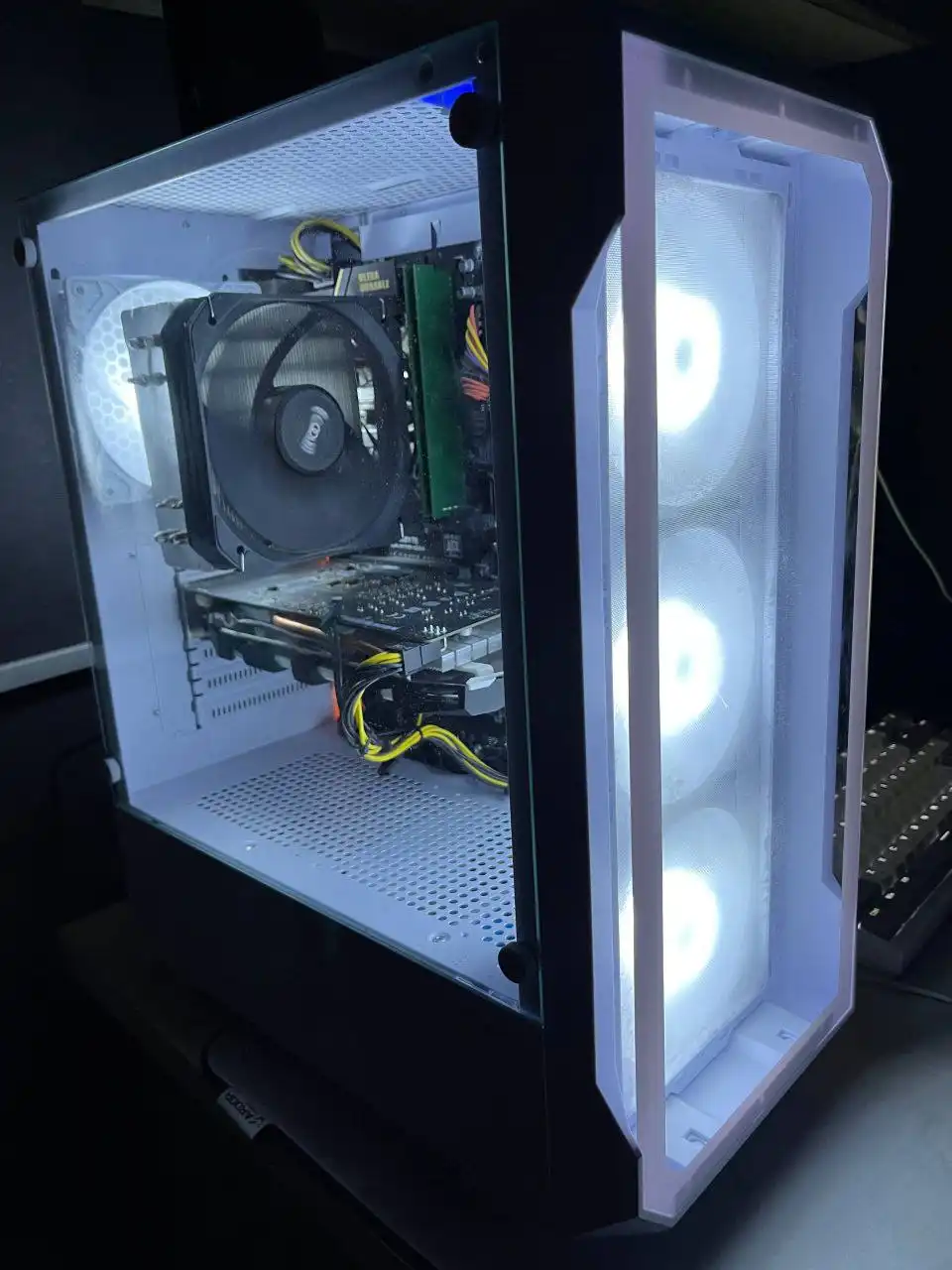 Игровой компьютер с монитором и периферией - Компьютеры и комплектующие (Электроника) в Чебоксары