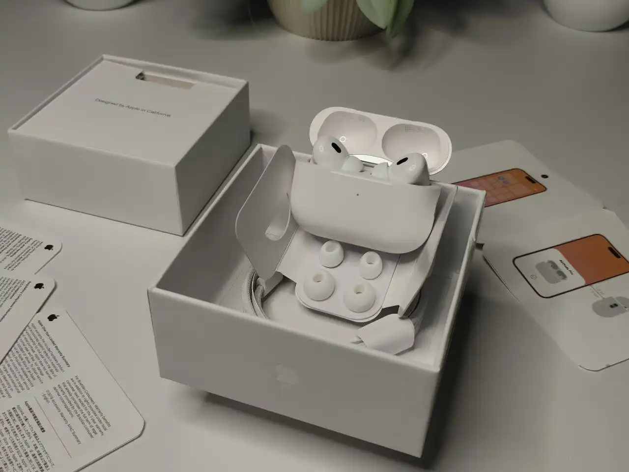 Наушники AIRPODS PRO 2 с зарядником - Аудиотехника (Электроника) в Чебоксары