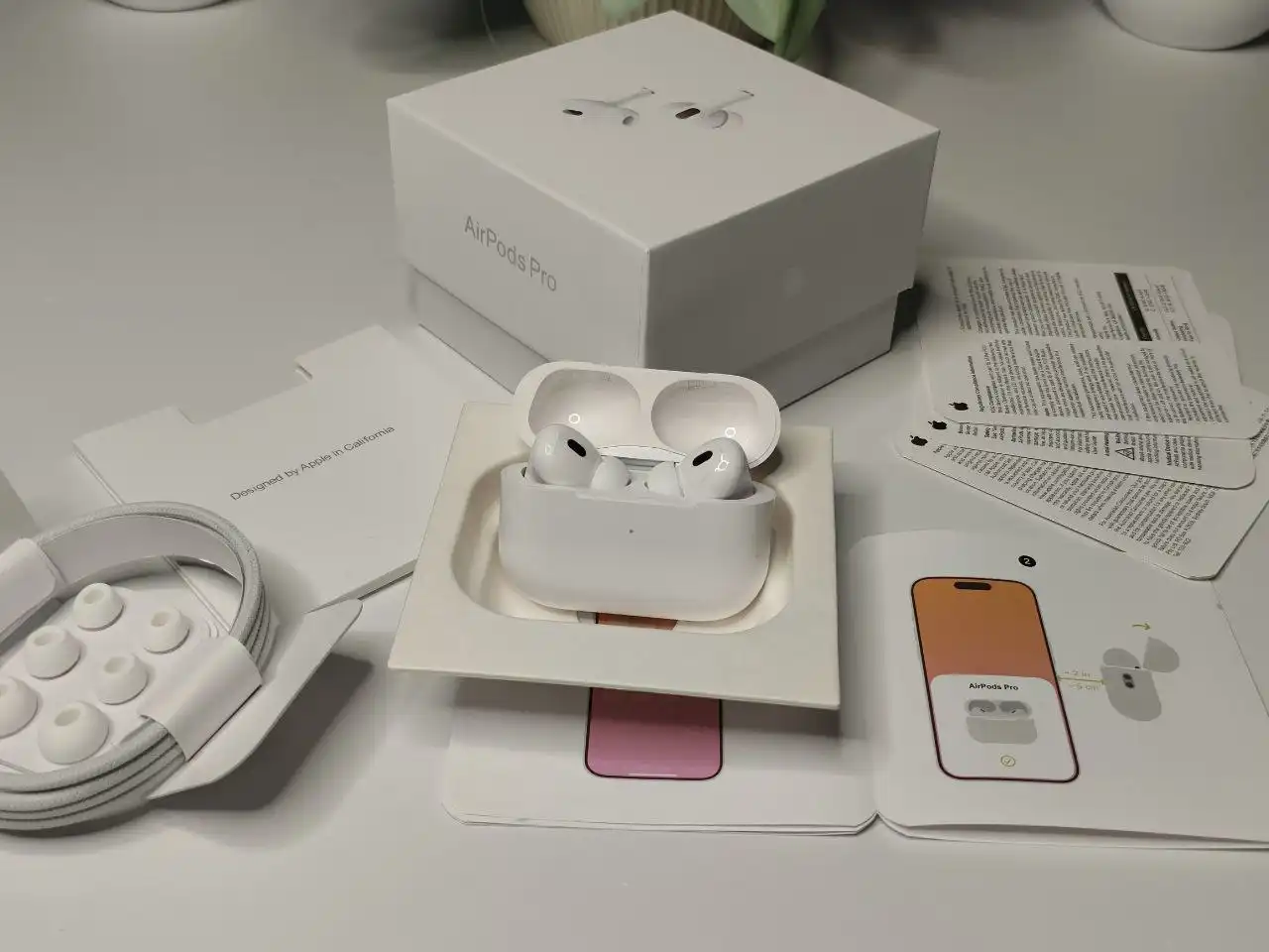 Наушники AIRPODS PRO 2 с зарядником - Аудиотехника (Электроника) в Чебоксары