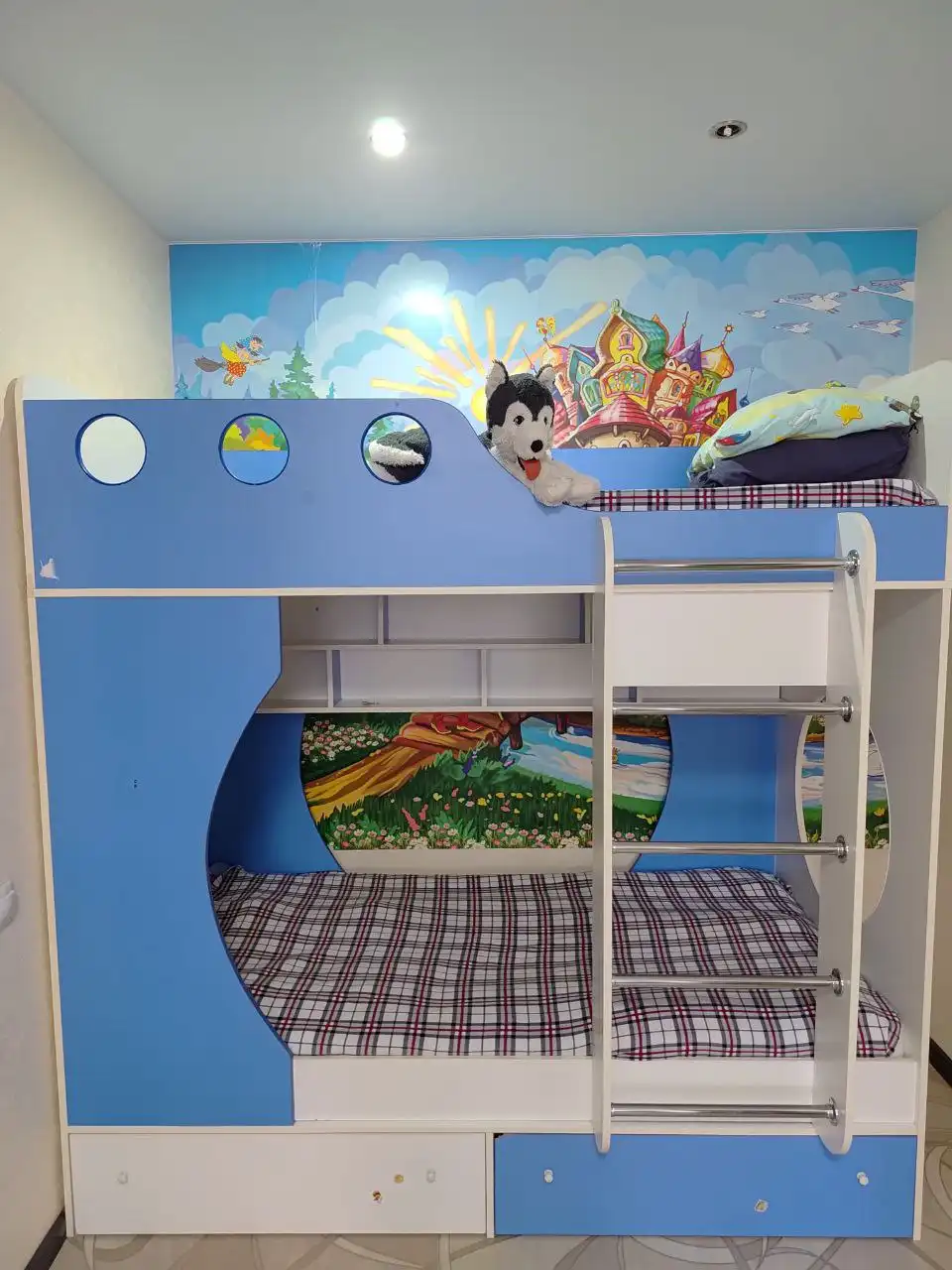 Двухярусная кровать 90x190 - Мебель (Барахолка) в Чебоксары