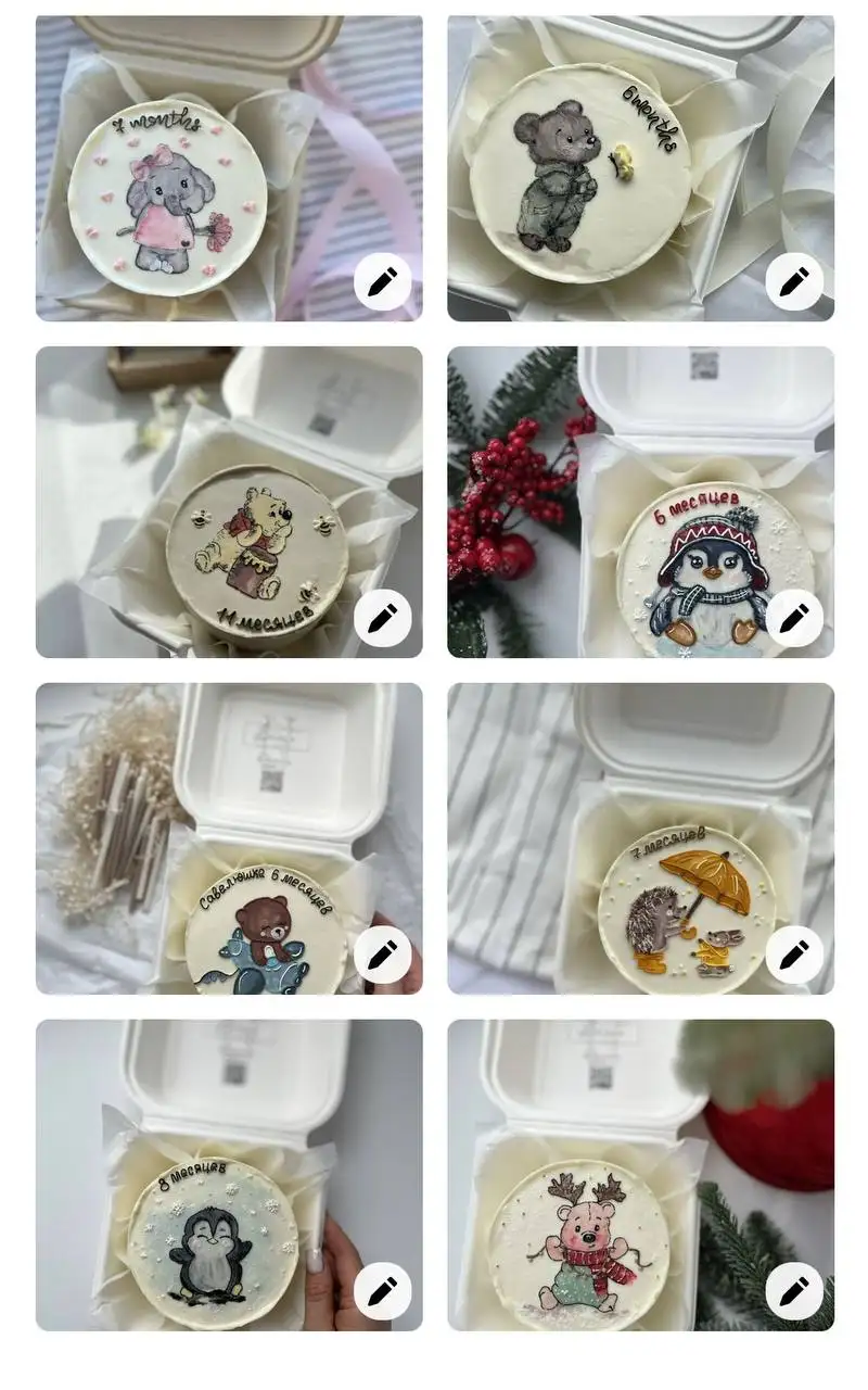 Заказы на бенто-торты на любую дату - Кондитерские изделия (Барахолка) в Чебоксары