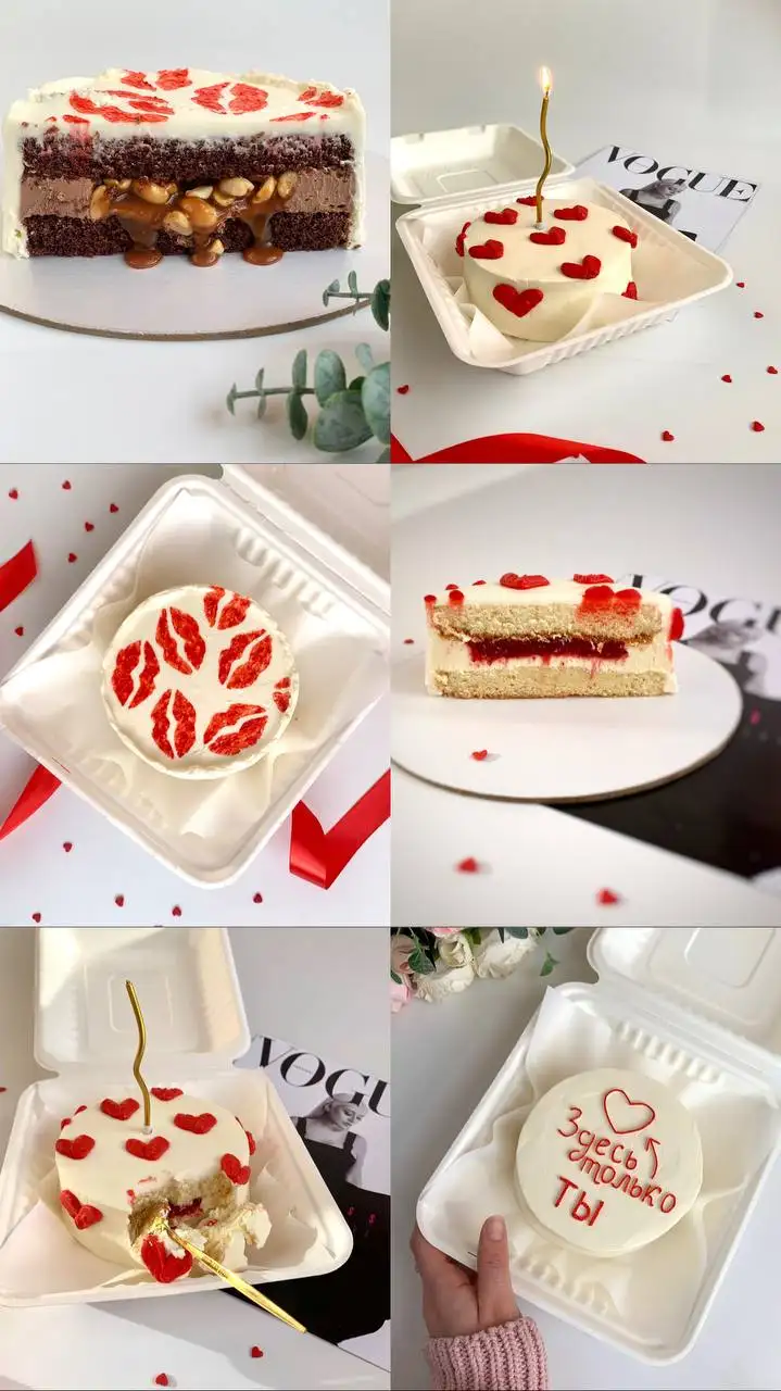Бенто торты на День Влюблённых - Выпечка и десерты (Барахолка) в Чебоксары
