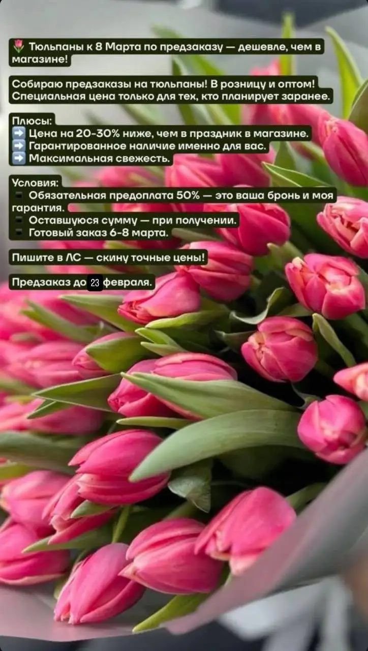 Предзаказы на цветы к 8 марта - Барахолка в Чебоксары