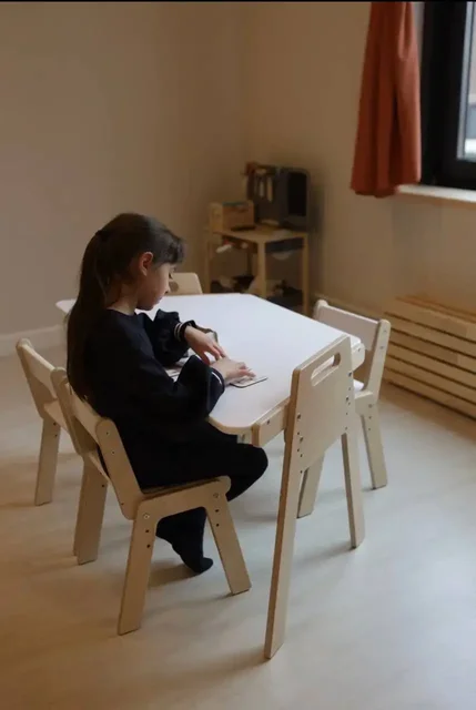 Растущая парта трапеция и стул - Подгузники в Чебоксары