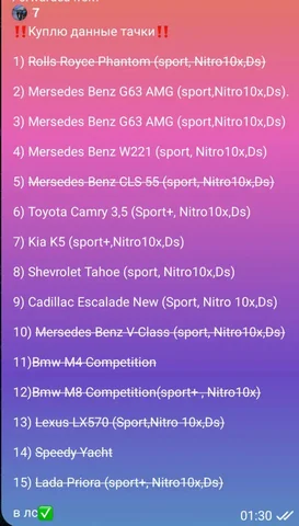 Объявление о покупке в Telegram - Пиломатериалы в Братск