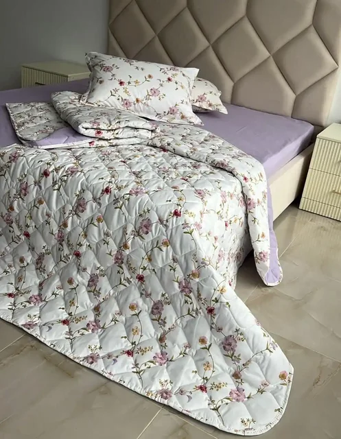 Евро комплекты с тонким одеялом из полисатина - Постельное белье в Нижневартовск