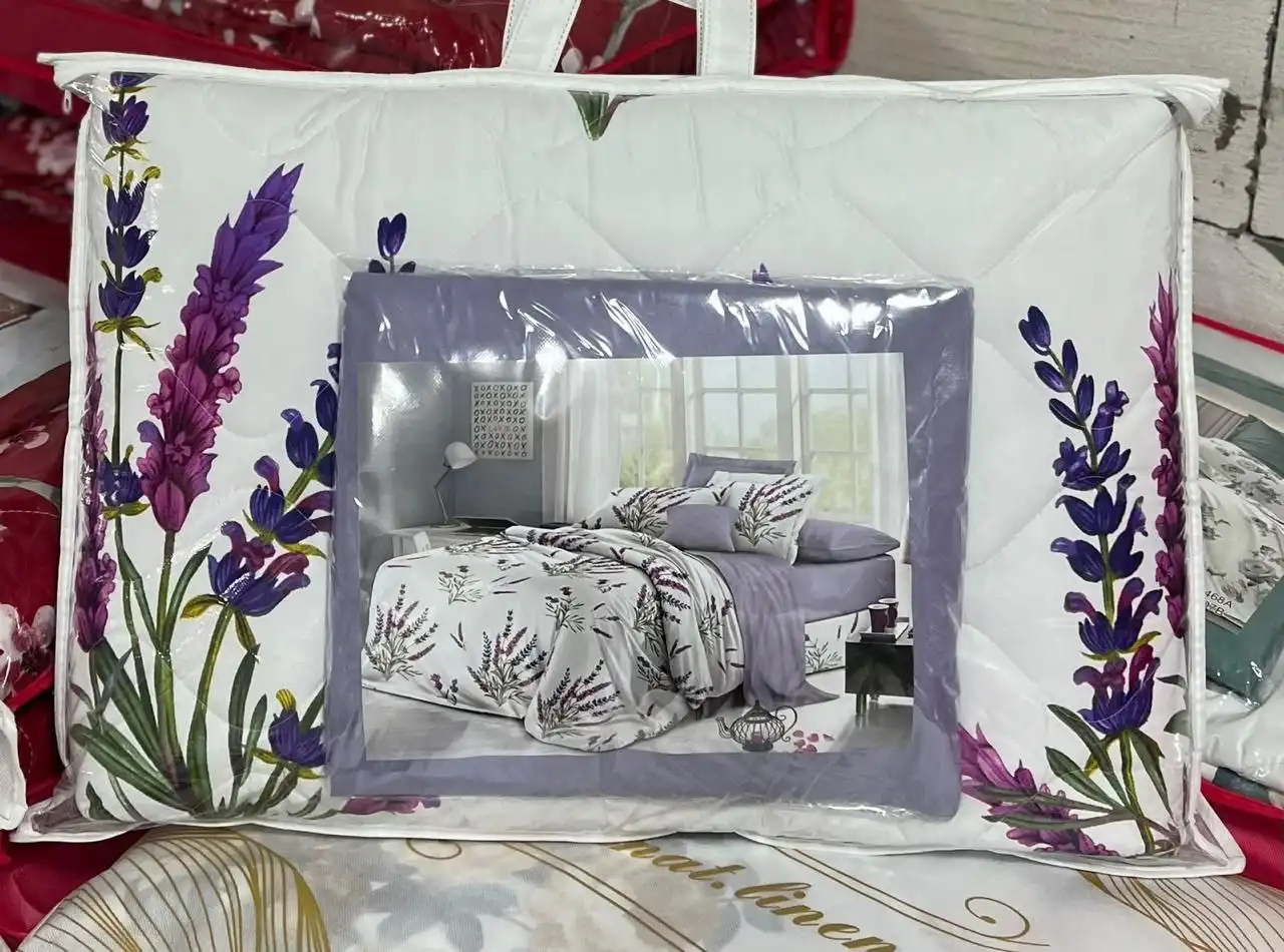 Евро комплекты с тонким одеялом из полисатина - Постельное белье (Барахолка) в Нижневартовск