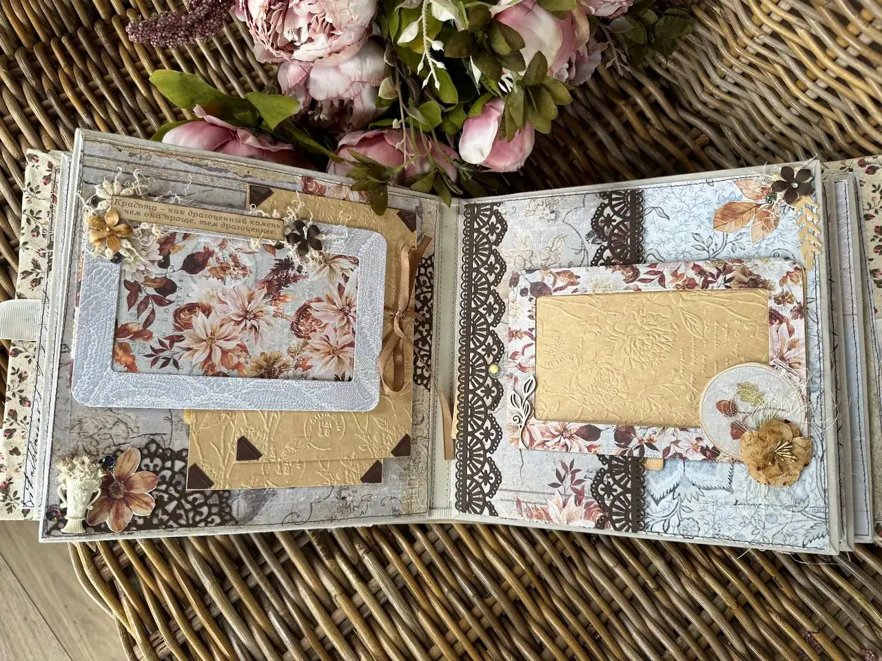 Фотоальбом ручной работы на 8 марта - Рукоделие (Хобби и отдых) в Нижневартовск