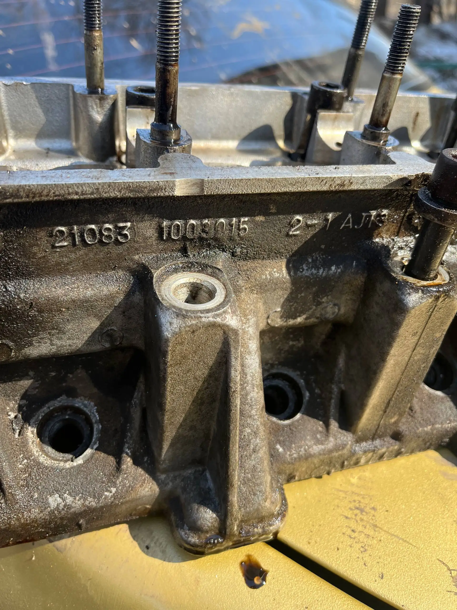 ГБЦ 8клоп с проблемой резьбы натяжного ролика - Запчасти (Авто) в Нижний Новгород