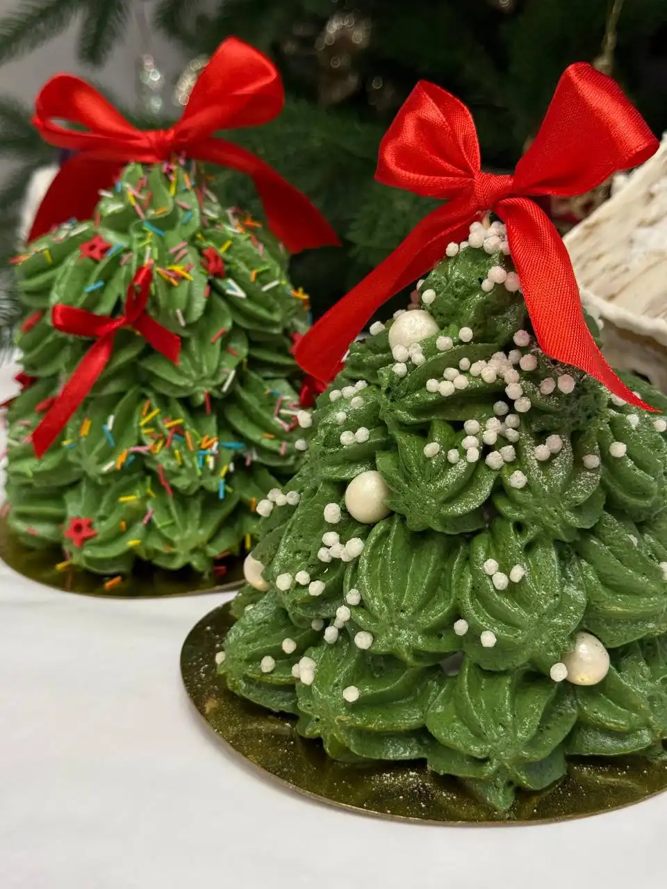 Зефирные ёлочки ручной работы