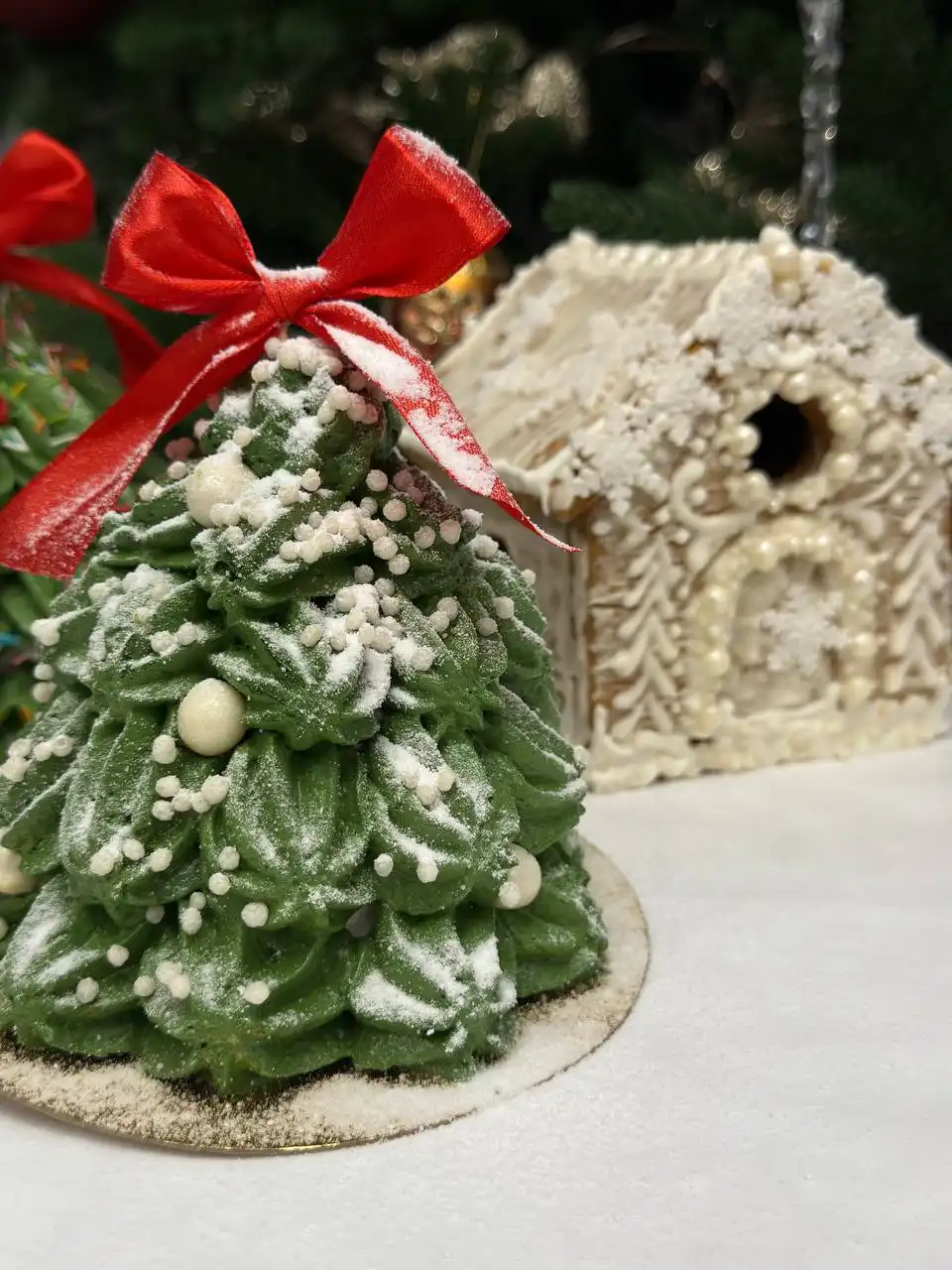 Зефирные ёлочки ручной работы
