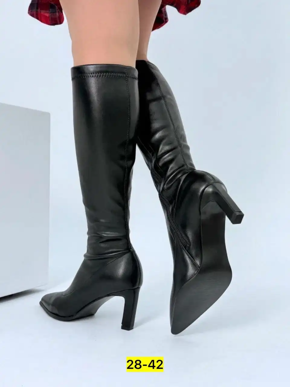 Сапоги из эко-кожи, размеры 36-41, сезон осень/весна - Обувь (Одежда) в Севастополь