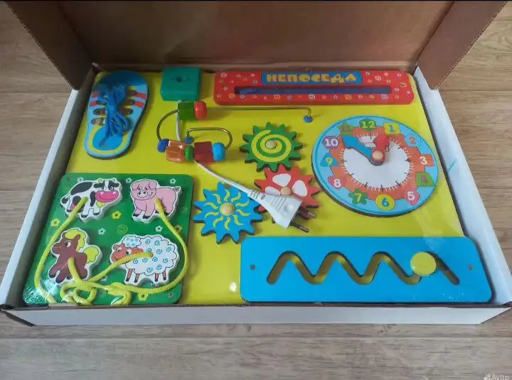 Бизиборд 'Непоседа' из березы - Развивающие игрушки (Товары для детей) в НароФоминск