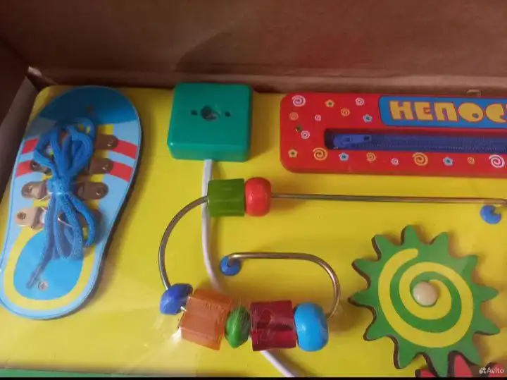 Бизиборд 'Непоседа' из березы - Развивающие игрушки (Товары для детей) в НароФоминск