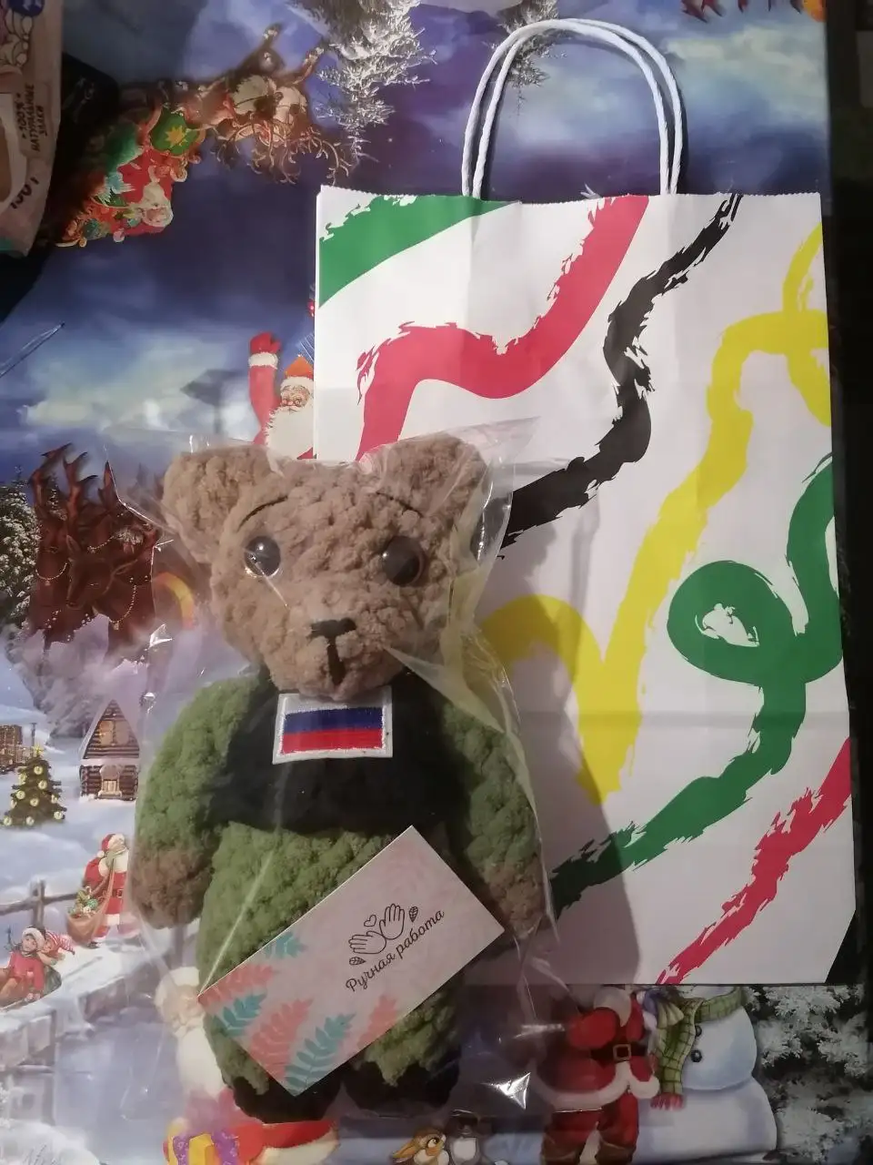 Вязаный военный талисман медвежонок - Рукоделие (Хобби и отдых) в Симферополь