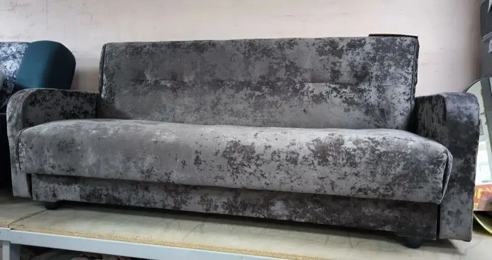 Диван книжка эконом серый с 3D эффектом - Мягкая мебель (Для дома и дачи) в Севастополь