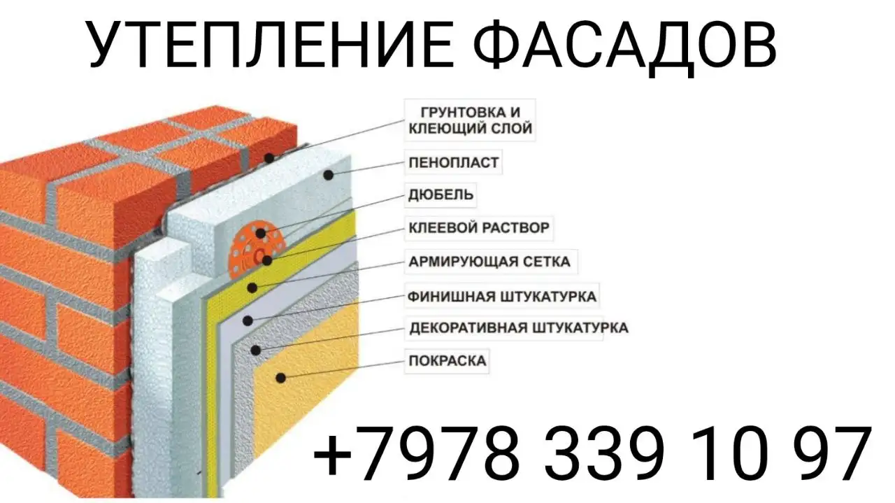 Утепление фасадов и высотные работы - Услуги в Севастополь