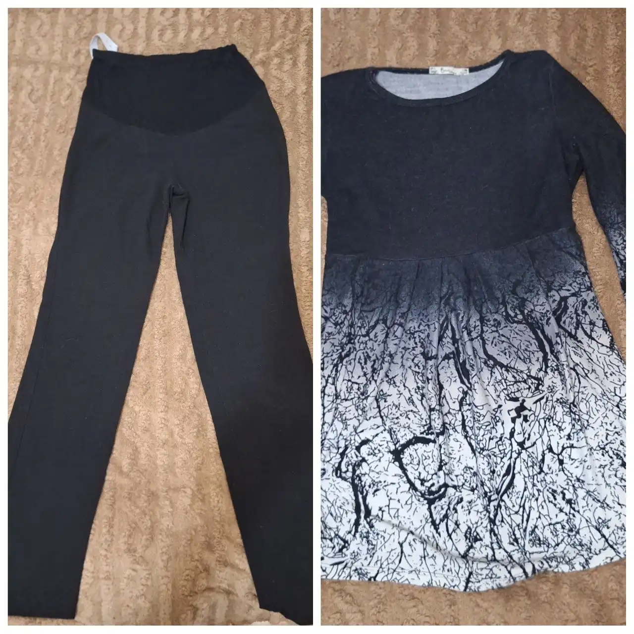 Брюки и тёплая кофта для беременных