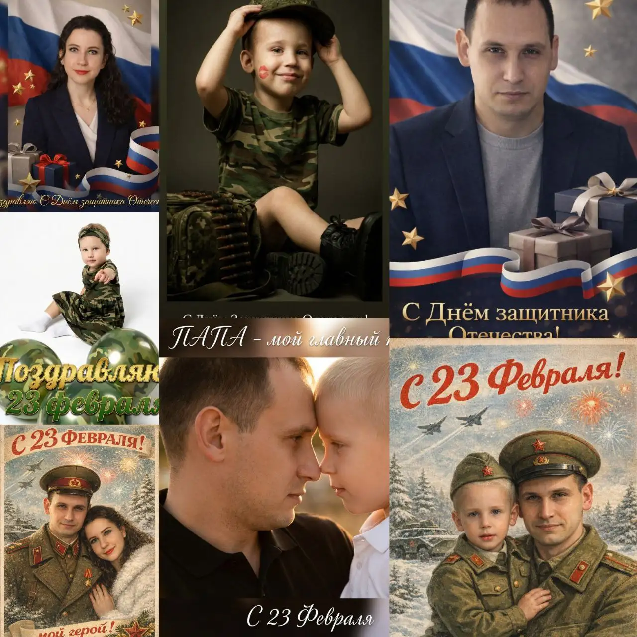 Индивидуальные открытки с фото к 23 февраля - Полиграфические услуги (Услуги) в Пенза