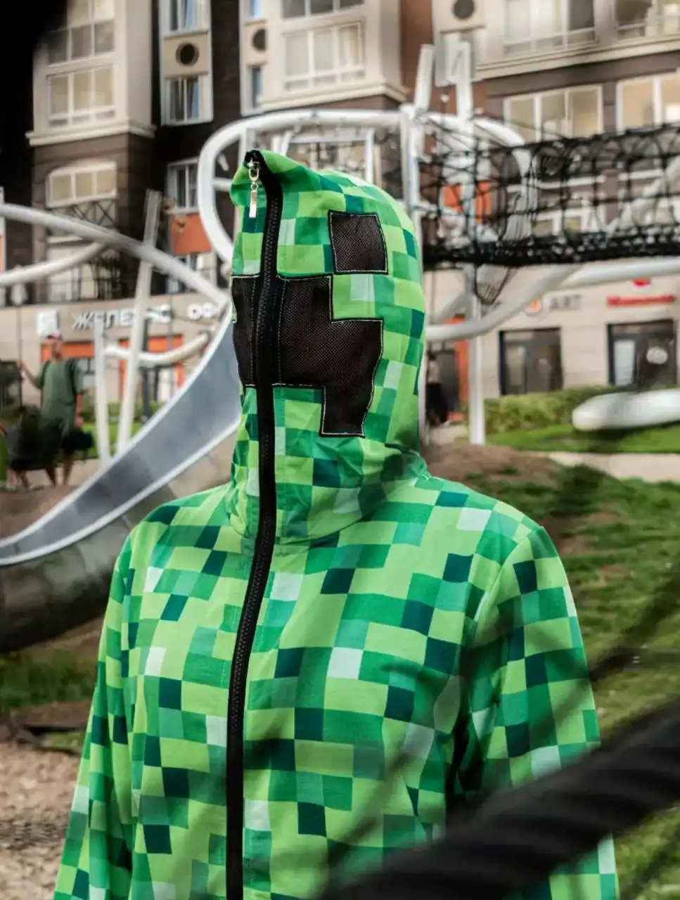 Кофта Майнкрафт Крипер 160 см