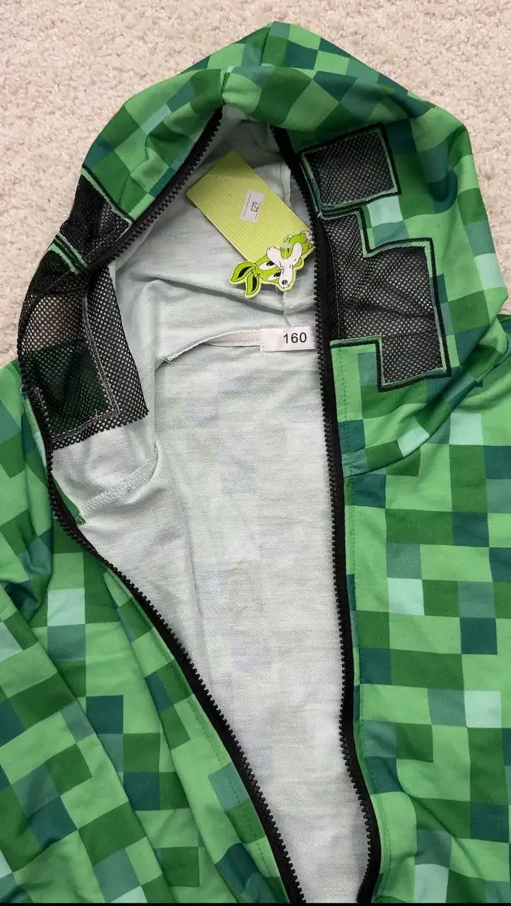 Кофта Майнкрафт Крипер 160 см