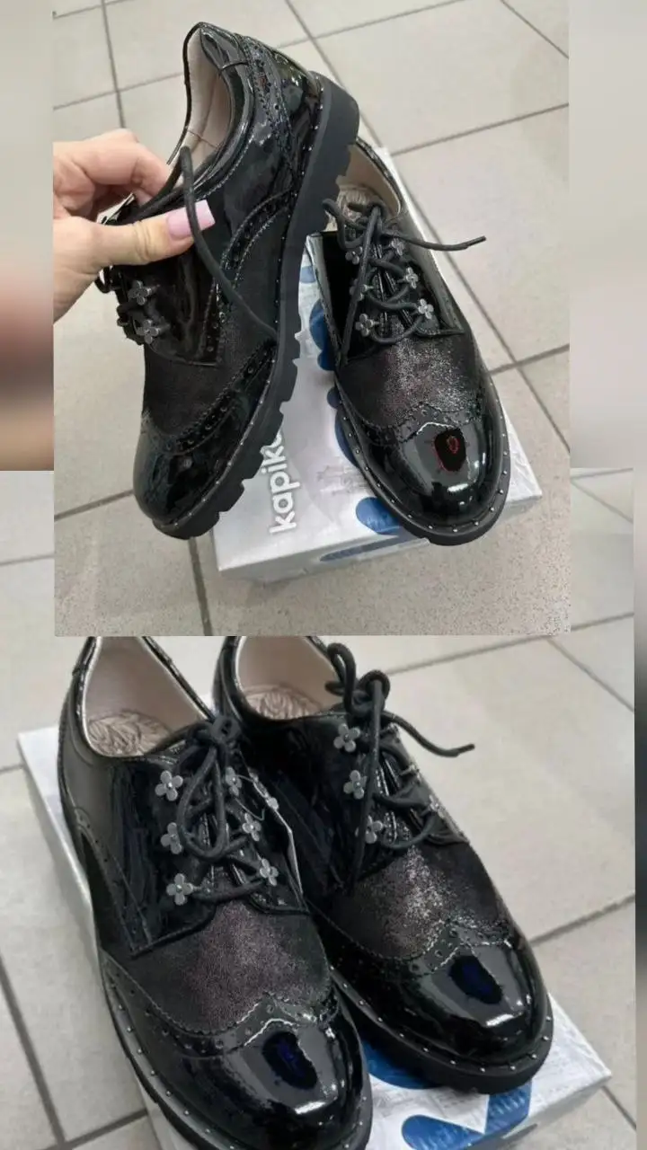 Детские школьные полуботинки Kapika размер 39 - Обувь (Товары для детей) в Тюмень