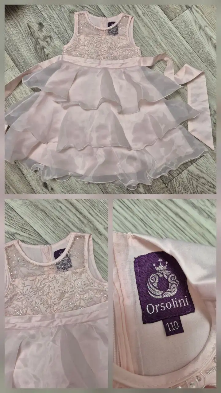 Нарядное платье детское б/у - Одежда детская (Товары для детей) в Тюмень