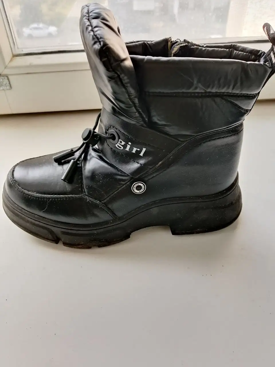 Детские ботинки для девочек б/у - Обувь (Товары для детей) в Тюмень