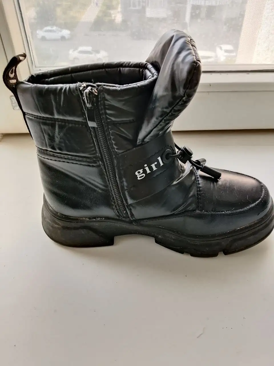 Детские ботинки для девочек б/у - Обувь (Товары для детей) в Тюмень