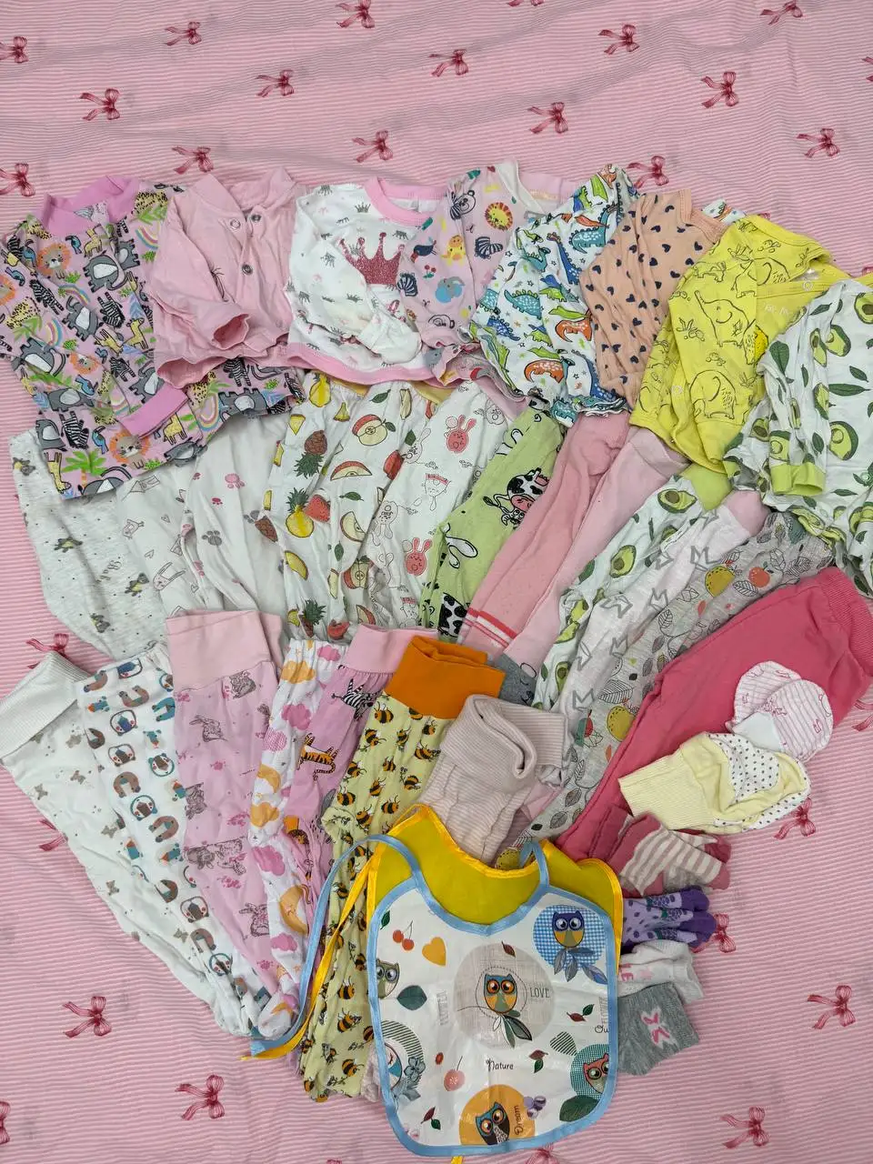 Вещи пакетами на малышку 56-62 - Одежда для малышей (Товары для детей) в Тюмень