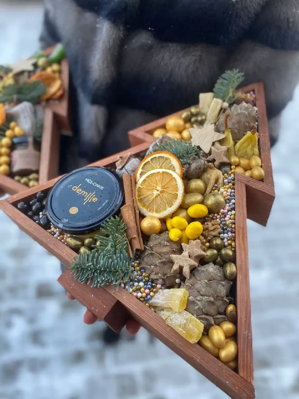 Ореховый бокс к Новому году