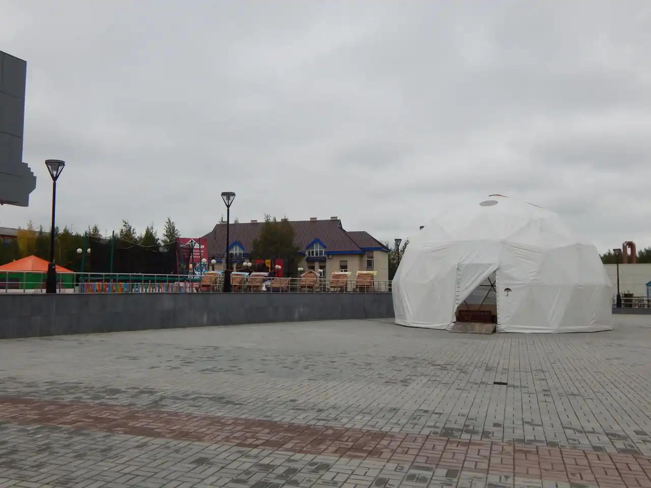 Шатер Павильон ГЕОКупол Беседка Тент диаметром 9 метров - Тенты, шатры (Барахолка) в Сургут