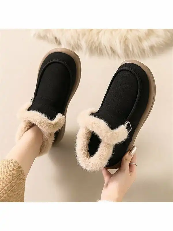 Женские зимние ботиночки из замши с мехом - Обувь (Одежда) в Сургут