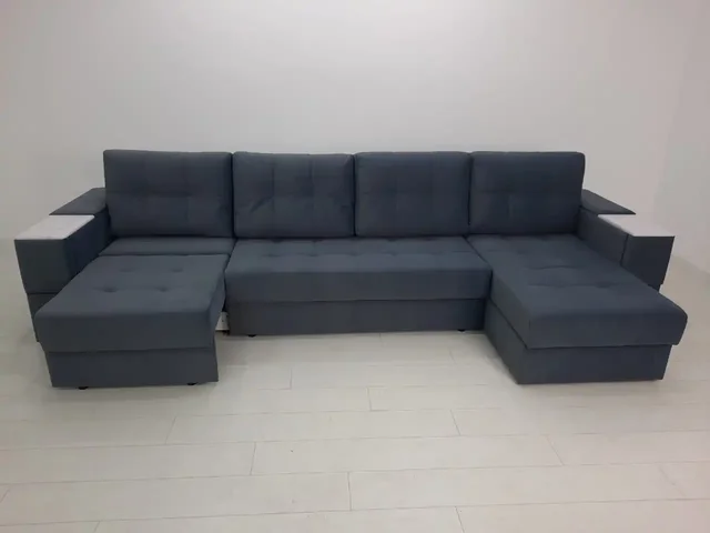 Диван Бруклин с функциональными подлокотниками и оттоманкой - Бытовая техника в Екатеринбург