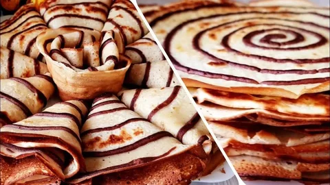 Рецепт блинов с рисунком - Сладости в Сургут