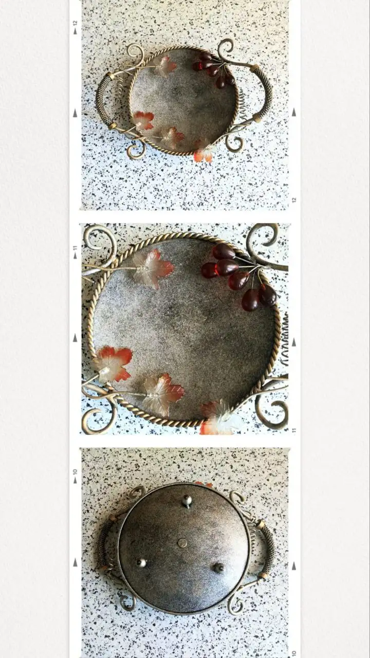 Винтажная металлическая кованая фруктовница - Кухонная утварь (Для дома и дачи) в Новосибирск