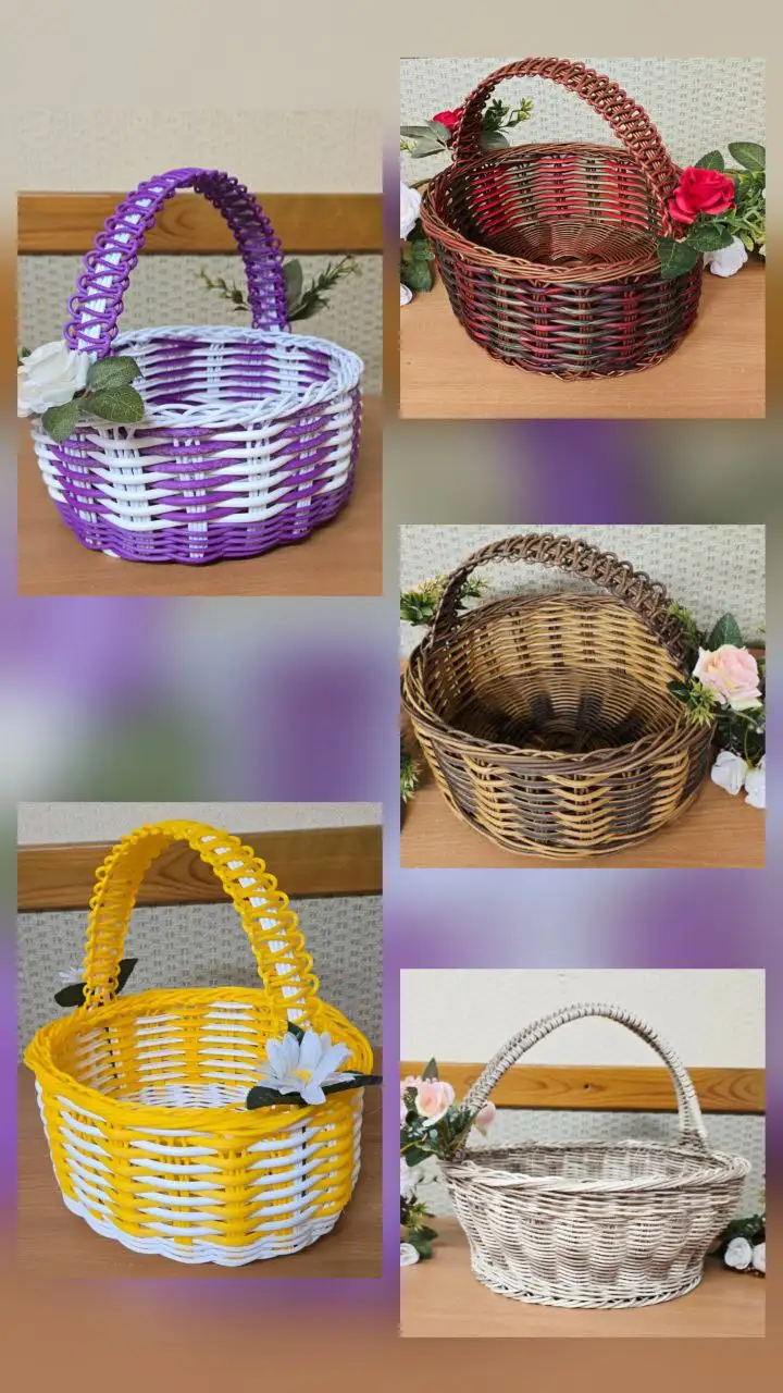 Пасхальные плетеные корзины из искусственного ротанга - Праздничные товары (Хобби и отдых) в Нефтеюганск