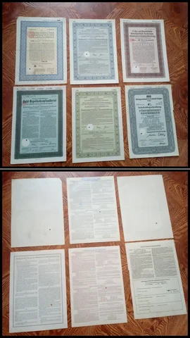 Немецкие облигации 1920-1940 годов - Нумизматика в Ростов-на-Дону