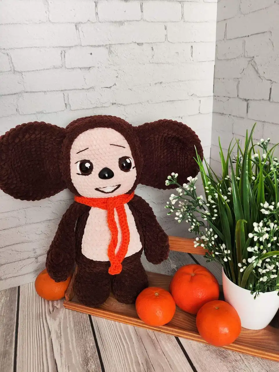 Плюшевый милый зверюшка ручной работы