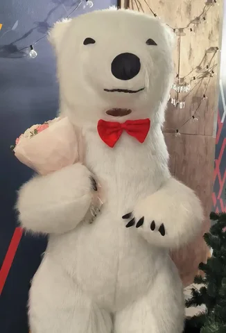 Креативное поздравление от белого мишки - Ремонт и отделка в Ульяновск