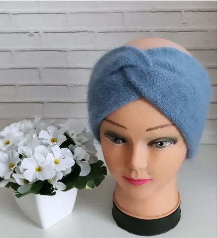 Повязка-чалма из ангоры ручной работы под заказ - Свитера в Ульяновск