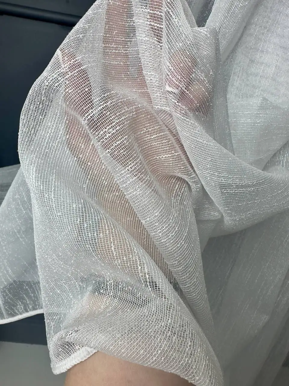 Ткани для окон: креп шелк, вышивка с жемчугом, креп-шифон, лен дождик - Текстиль (Для дома и дачи) в Ульяновск