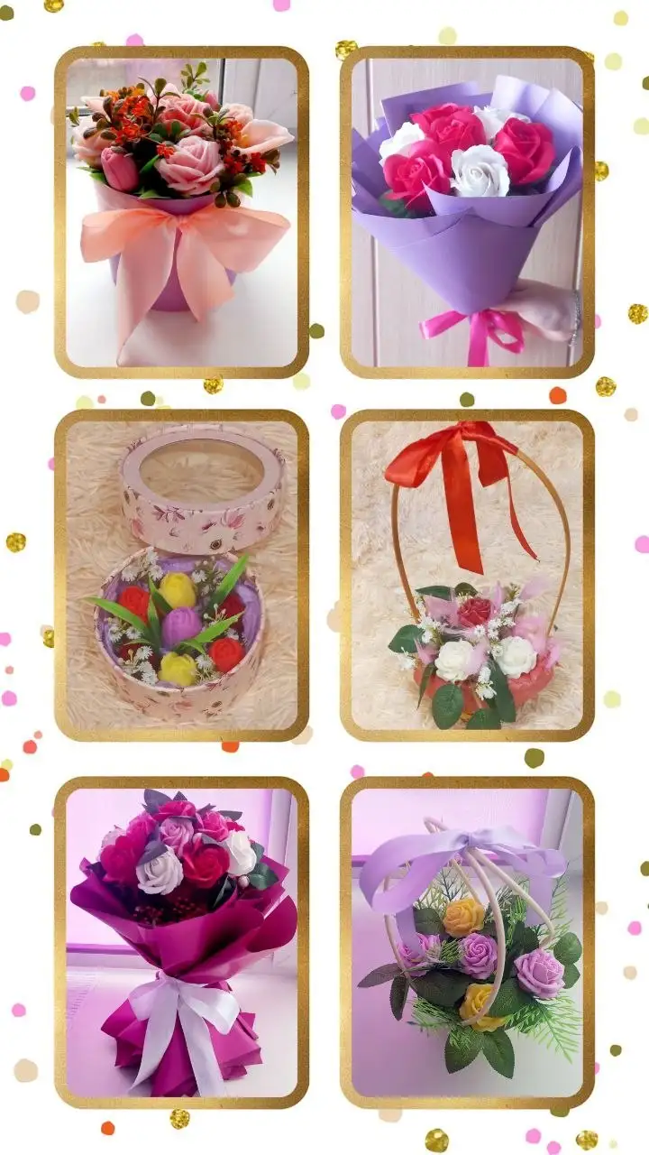 Букеты из мыльных роз, светящихся бабочек и атласных ленточек - Рукоделие (Хобби и отдых) в Ульяновск