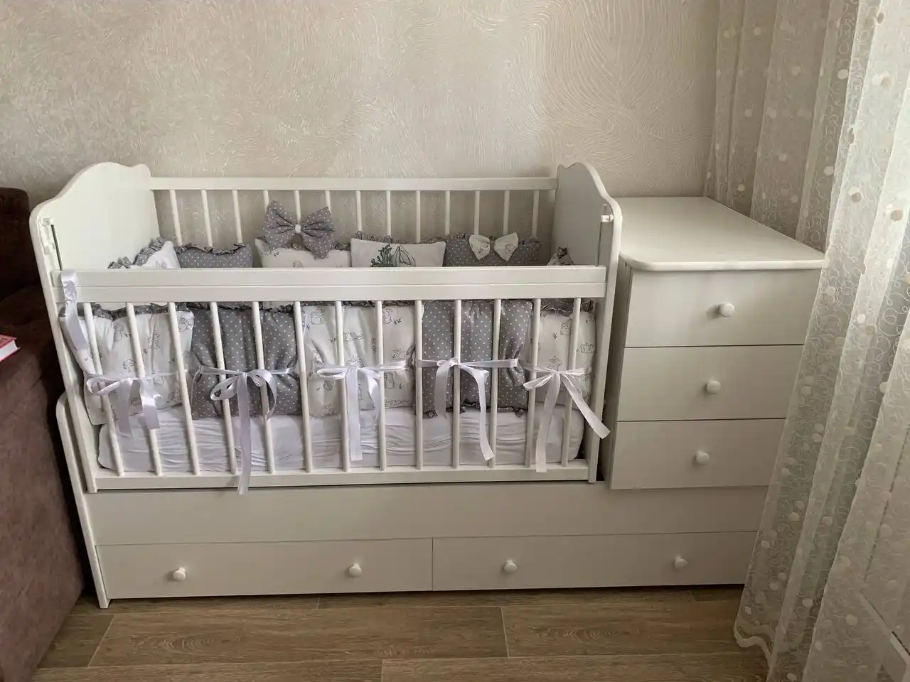 Кроватка детская трансформер 3В1