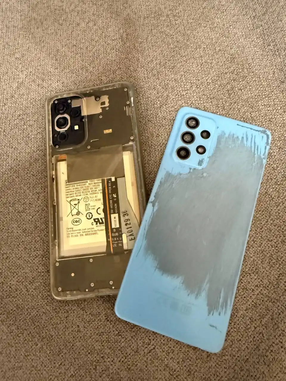 Продажа Samsung A53 с попаданием влаги